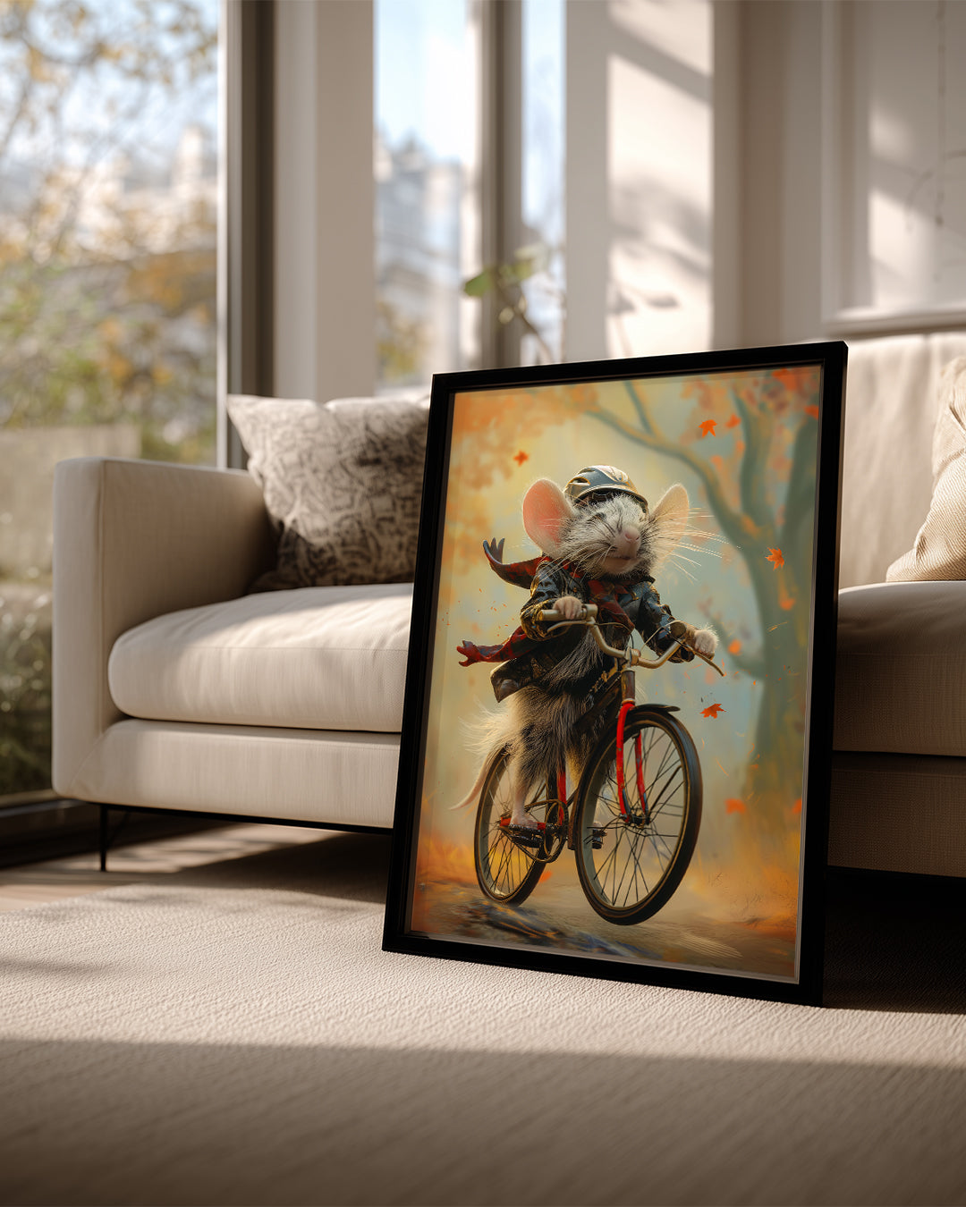 Fare - Bisiklet Süren Kahraman Poster Tablosu