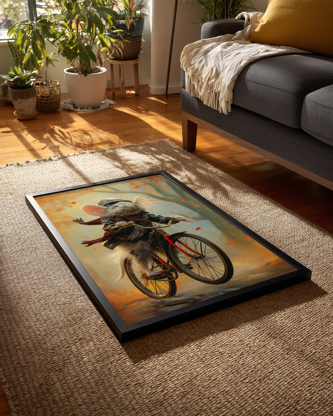 Fare - Bisiklet Süren Kahraman Poster Tablosu