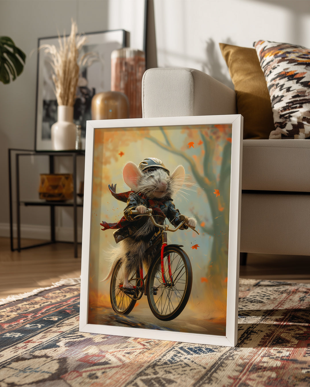Fare - Bisiklet Süren Kahraman Poster Tablosu