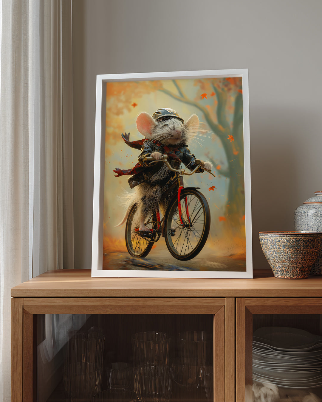 Fare - Bisiklet Süren Kahraman Poster Tablosu