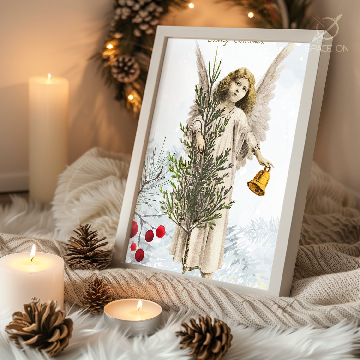 Farmhouse Holiday Tree Poster Tablosu