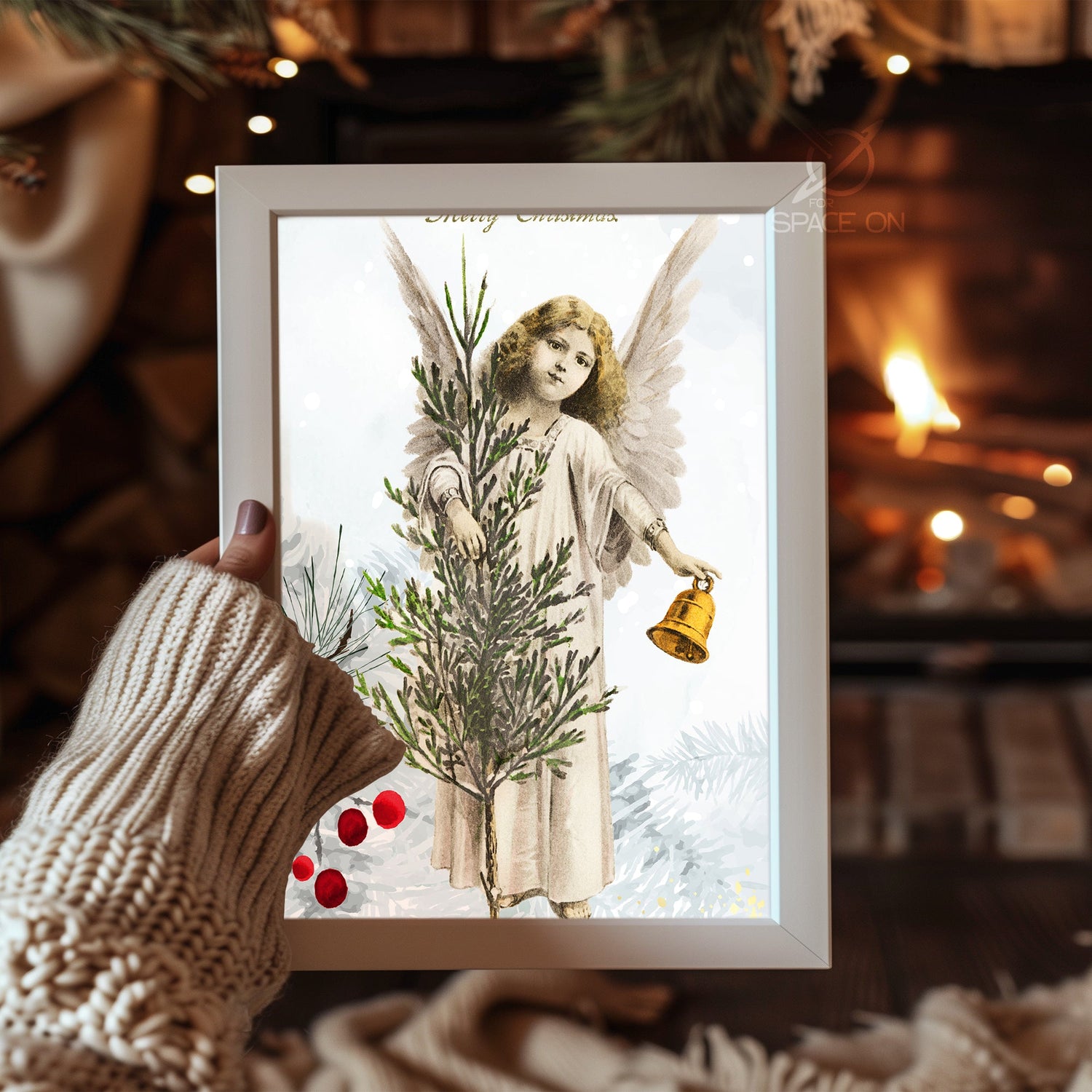 Farmhouse Holiday Tree Poster Tablosu