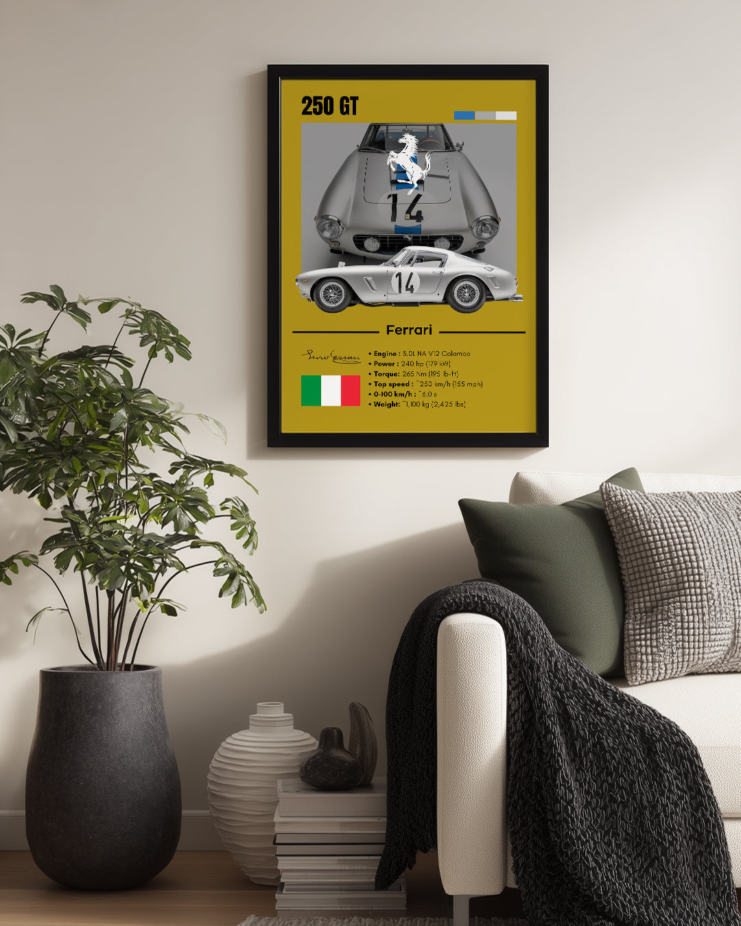 Ferrari 250 Poster Tablosu