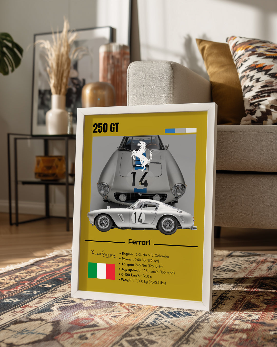 Ferrari 250 Poster Tablosu