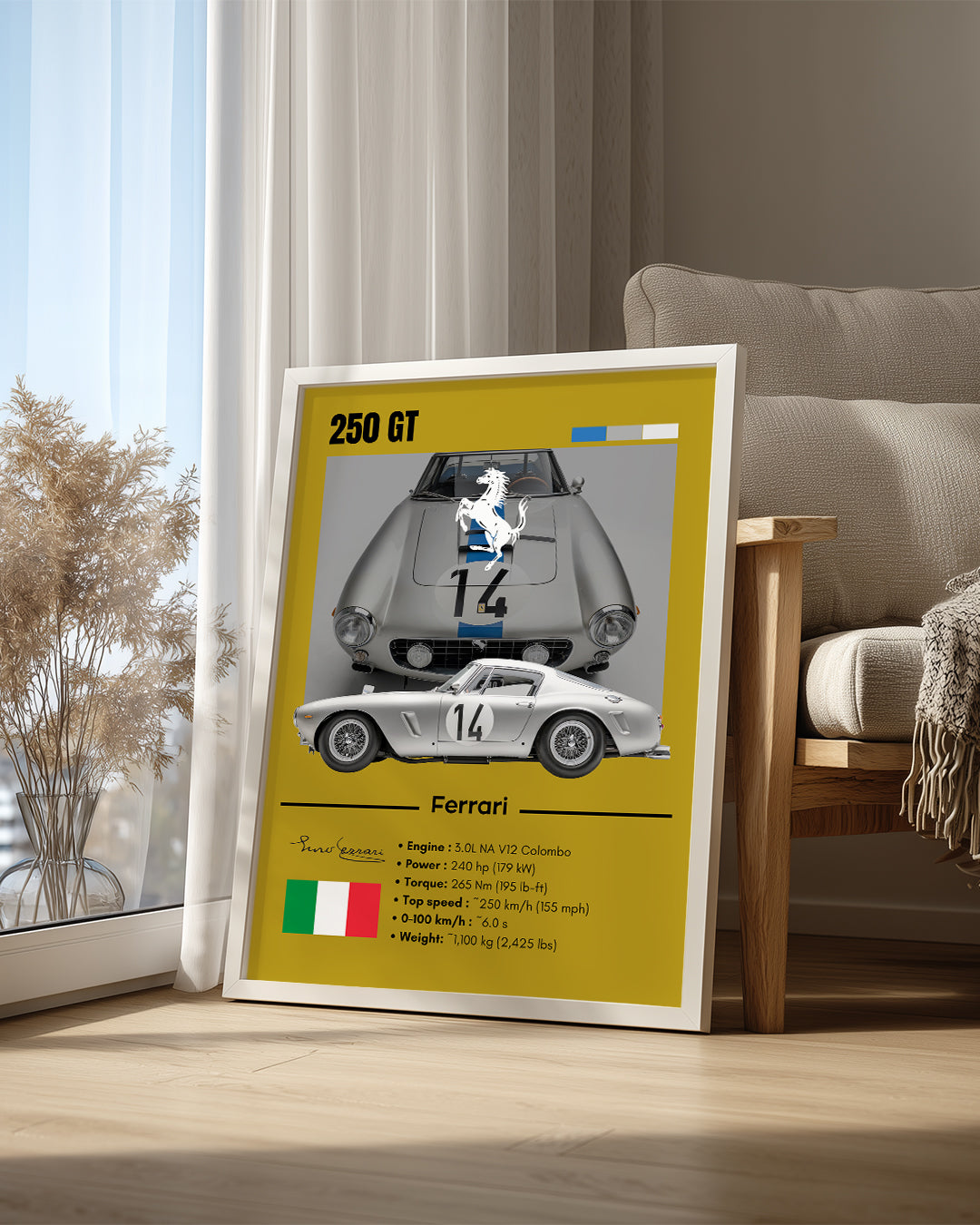 Ferrari 250 Poster Tablosu