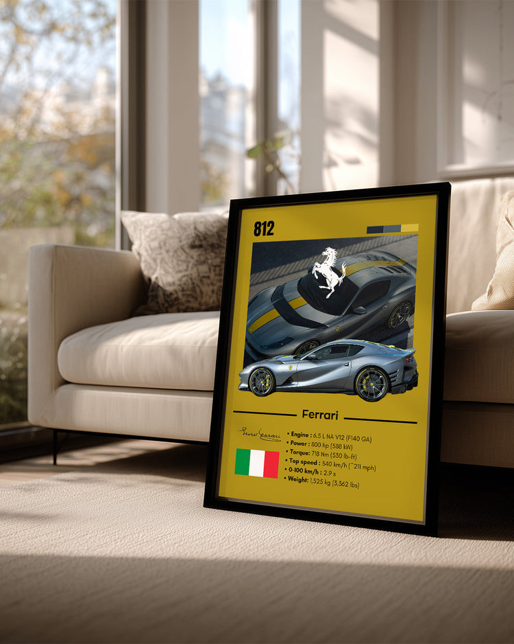 Ferrari 812 Poster Tablosu