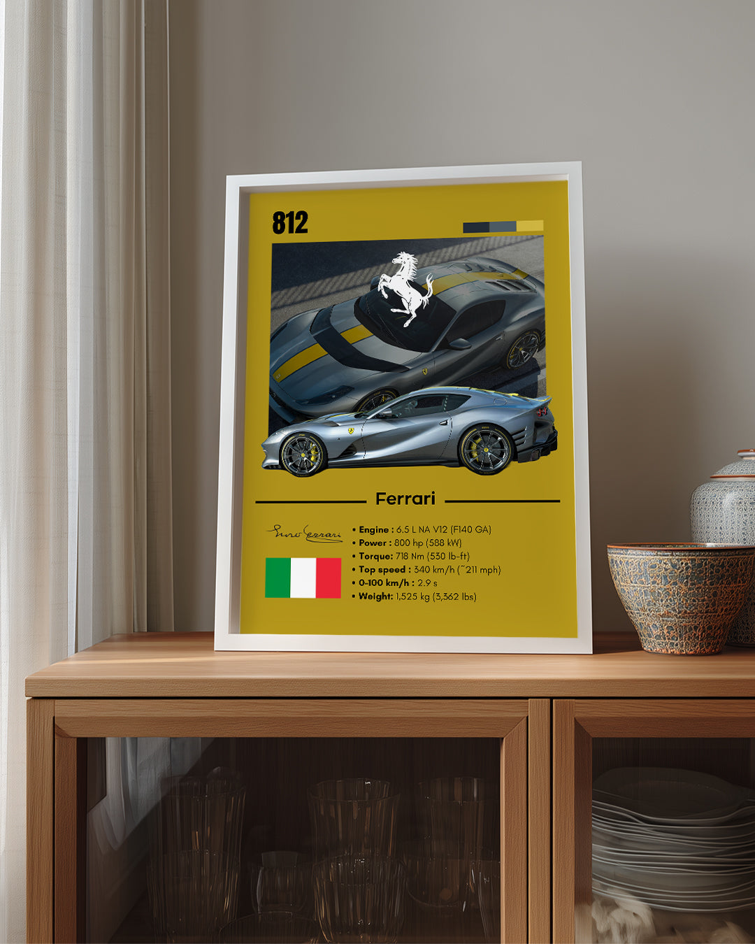 Ferrari 812 Poster Tablosu