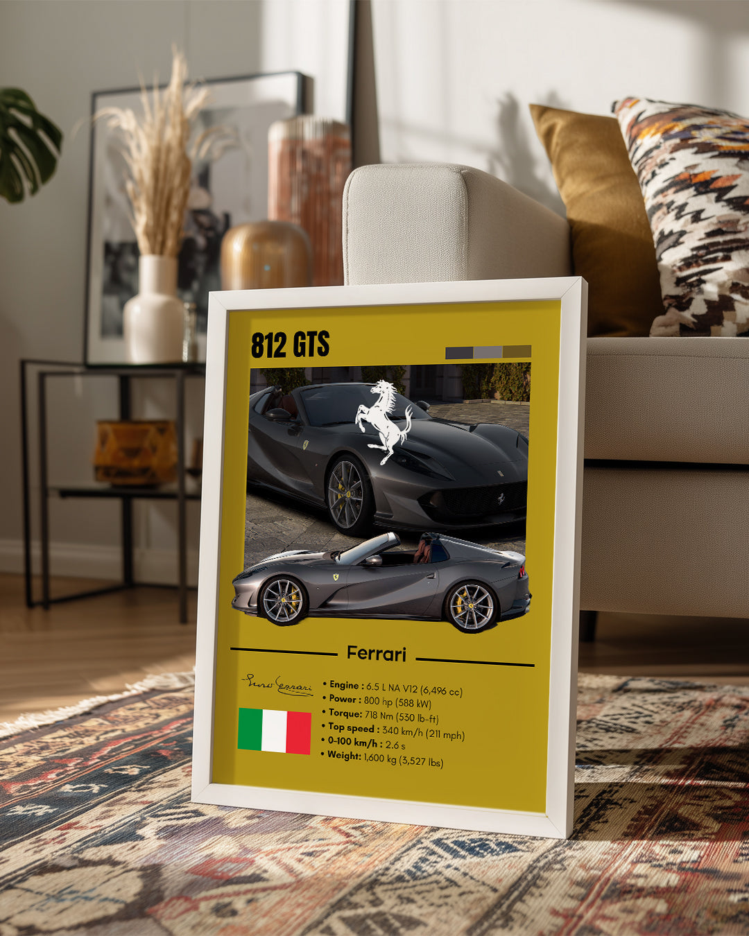 Ferrari 812 GTS Poster Tablosu