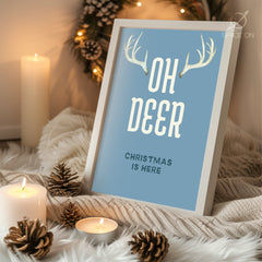 Festive Kitten Portrait Poster Tablosu