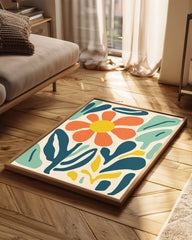 Feuille Abstrait Poster Tablosu