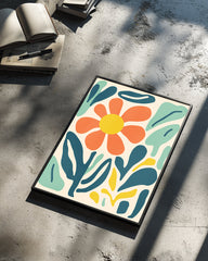 Feuille Abstrait Poster Tablosu