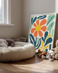 Feuille Abstrait Poster Tablosu