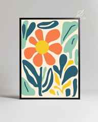 Feuille Abstrait Poster Tablosu