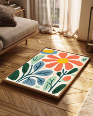 Feuille Bleu Poster Tablosu