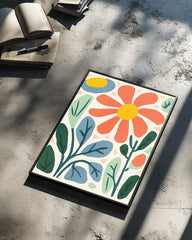 Feuille Bleu Poster Tablosu