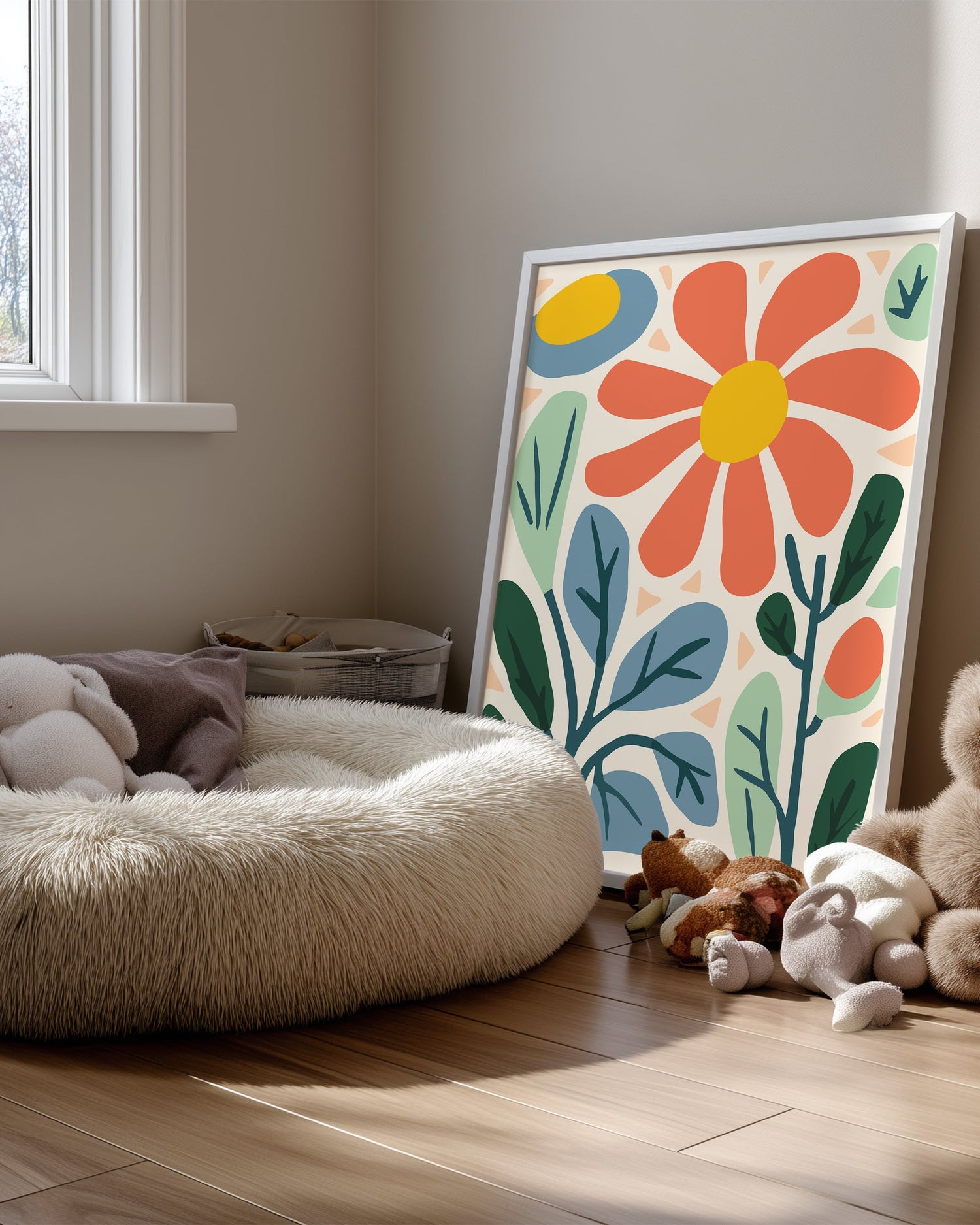 Feuille Bleu Poster Tablosu