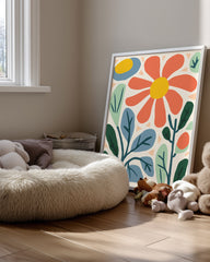 Feuille Bleu Poster Tablosu