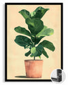 Fiddle Leaf Poster Tablosu