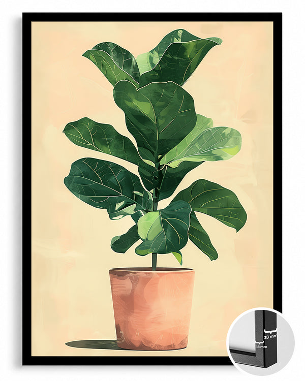 Fiddle Leaf Poster Tablosu