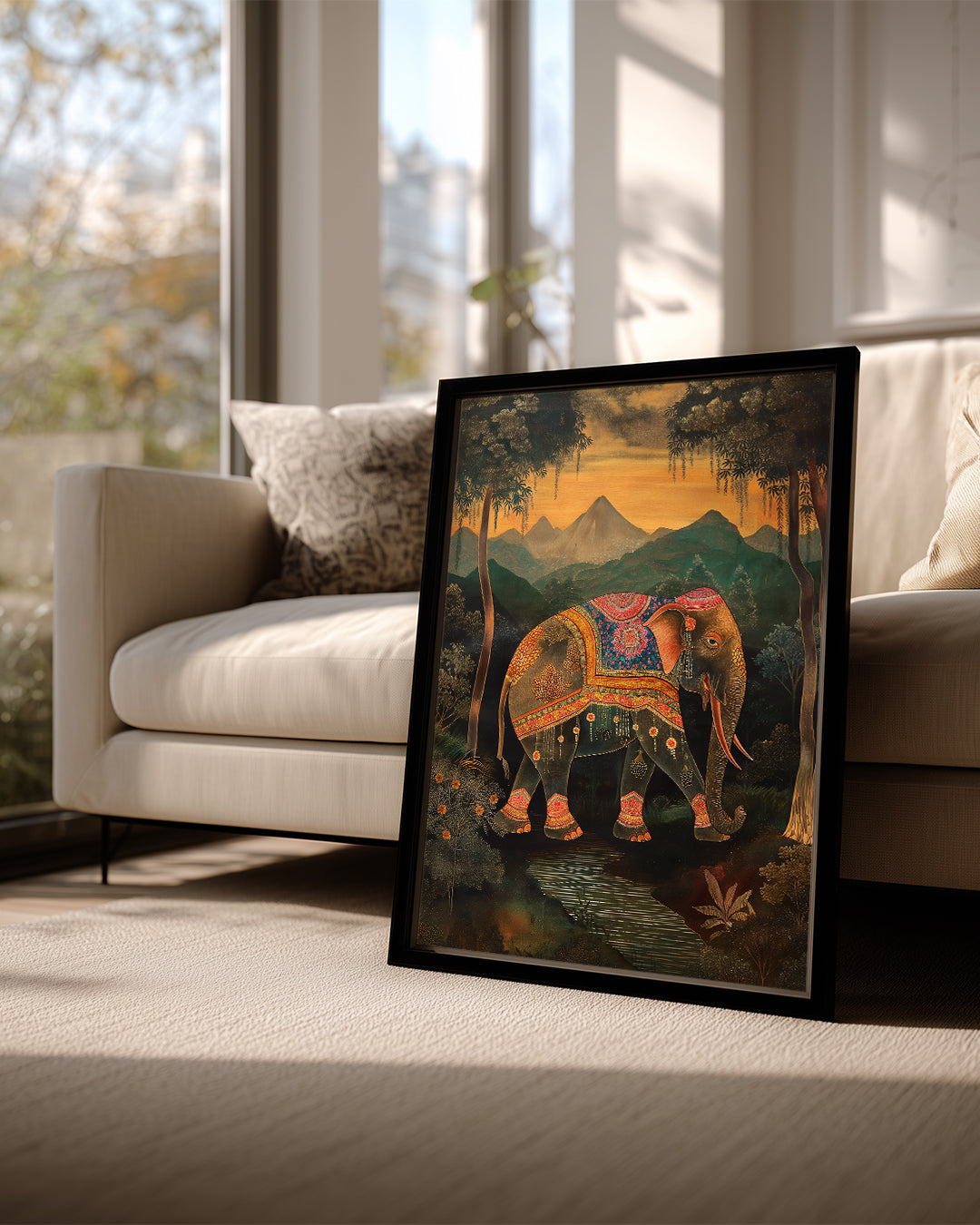 Fil - Rengarenk Desenler Poster Tablosu