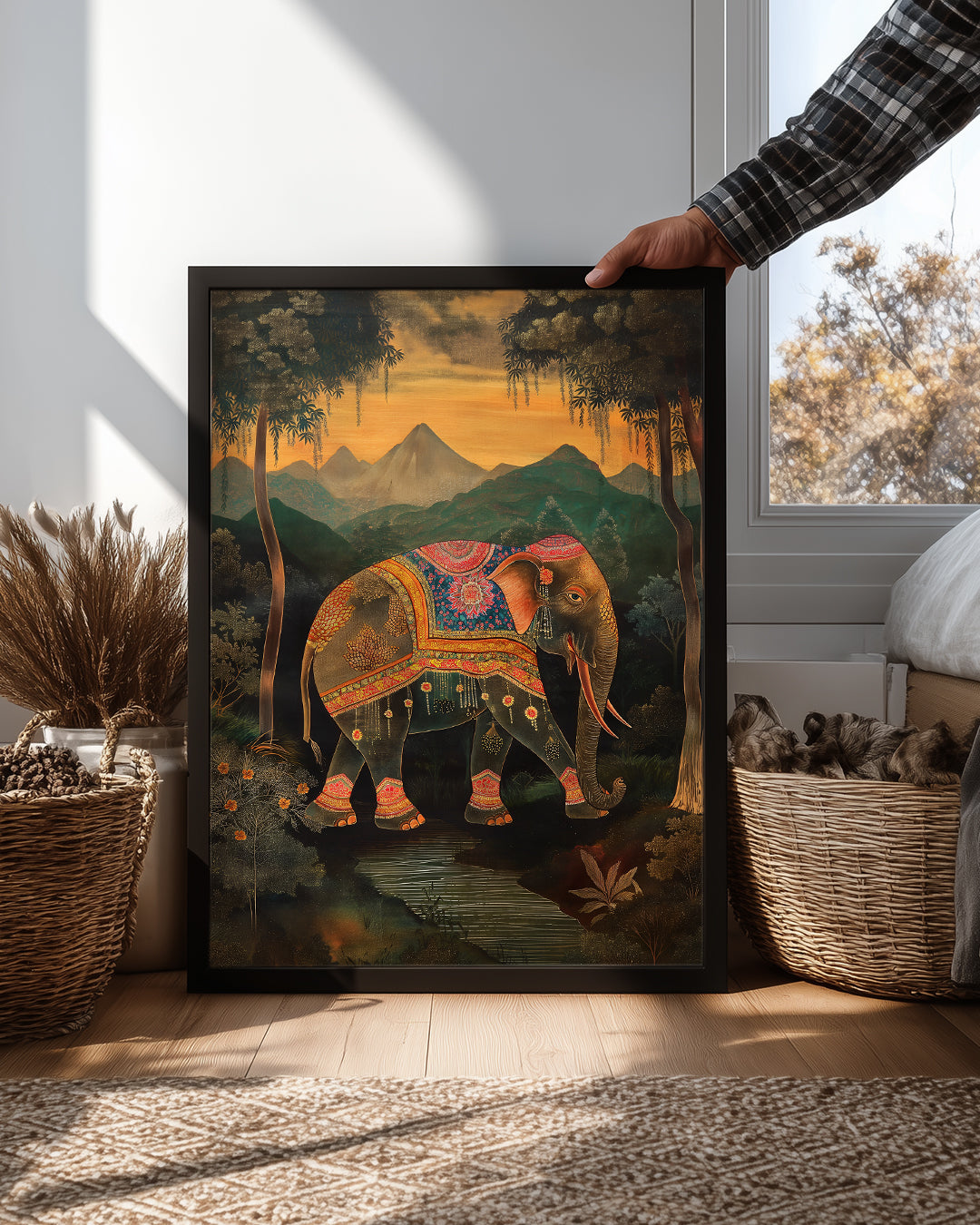 Fil - Rengarenk Desenler Poster Tablosu