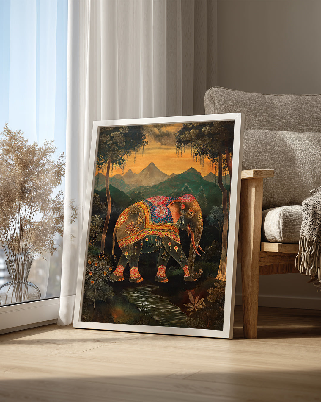 Fil - Rengarenk Desenler Poster Tablosu