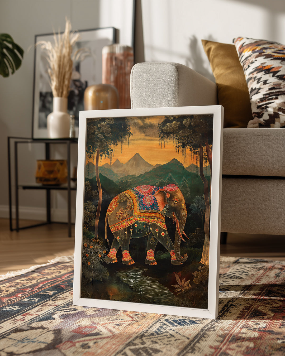 Fil - Rengarenk Desenler Poster Tablosu