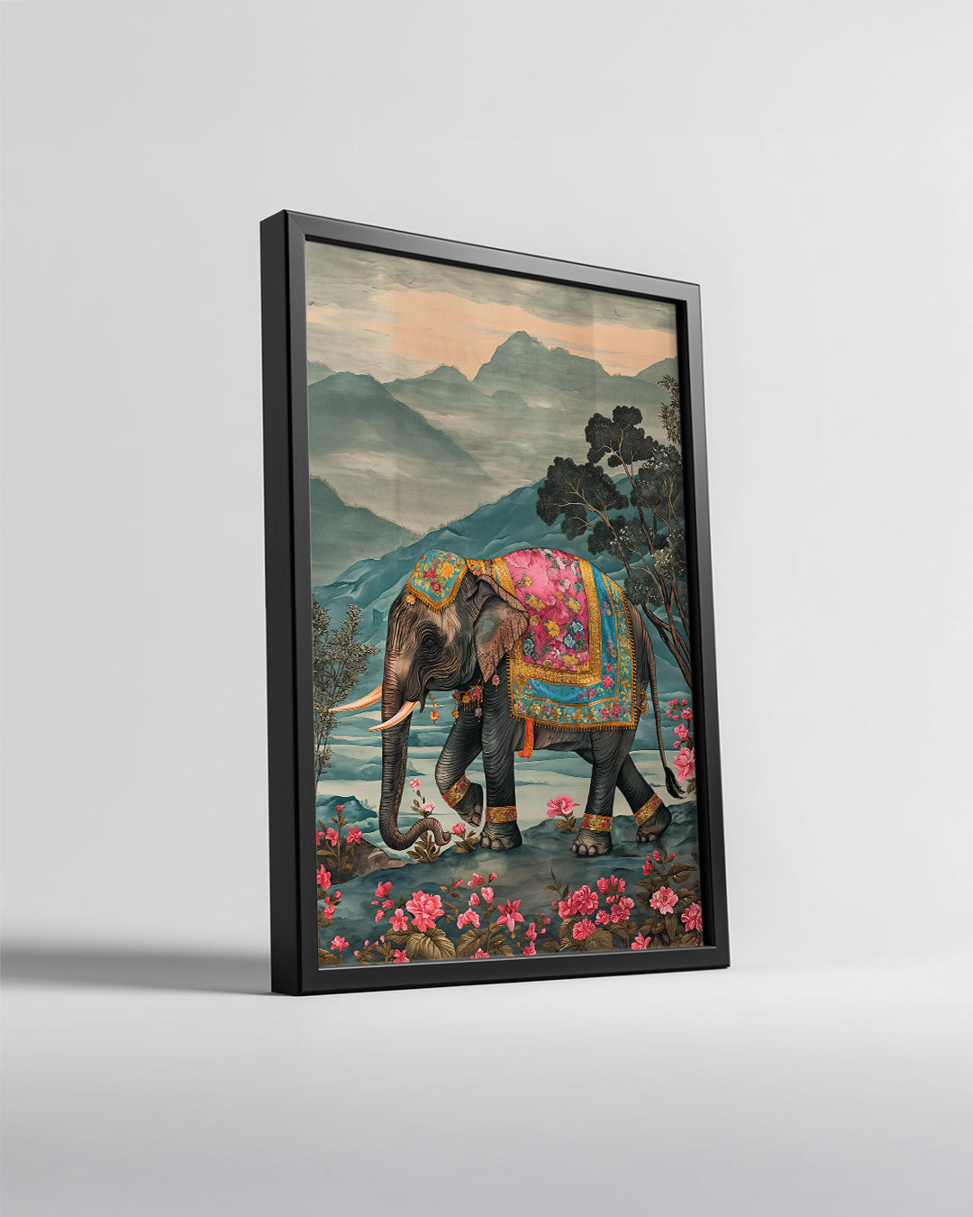 Fil - Renkli Süslemeler Poster Tablosu