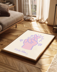 Finger Heart Poster Tablosu