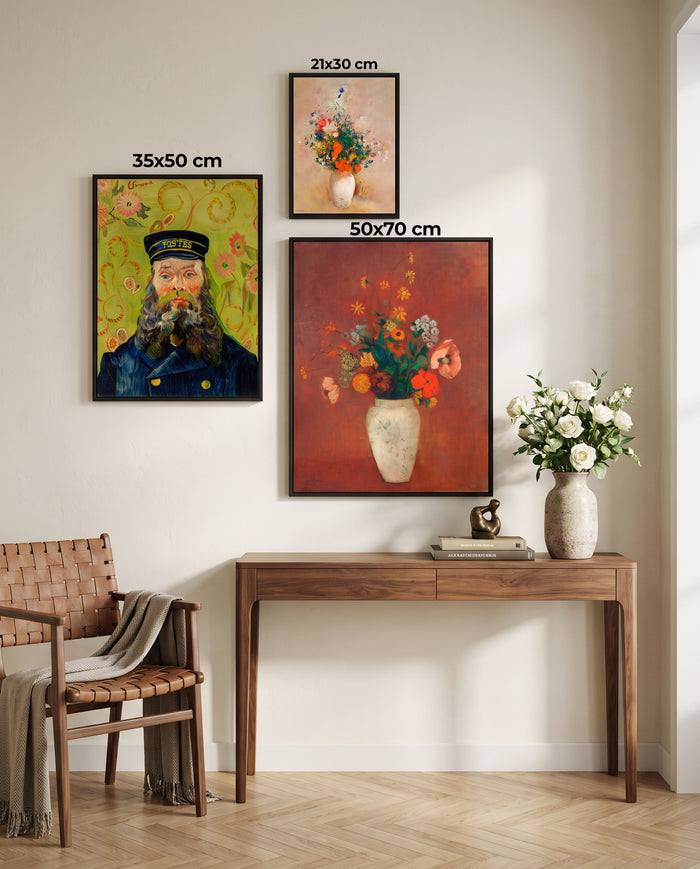 Fırça Darbesi 3'lü Poster Tablo Seti ölçüleri