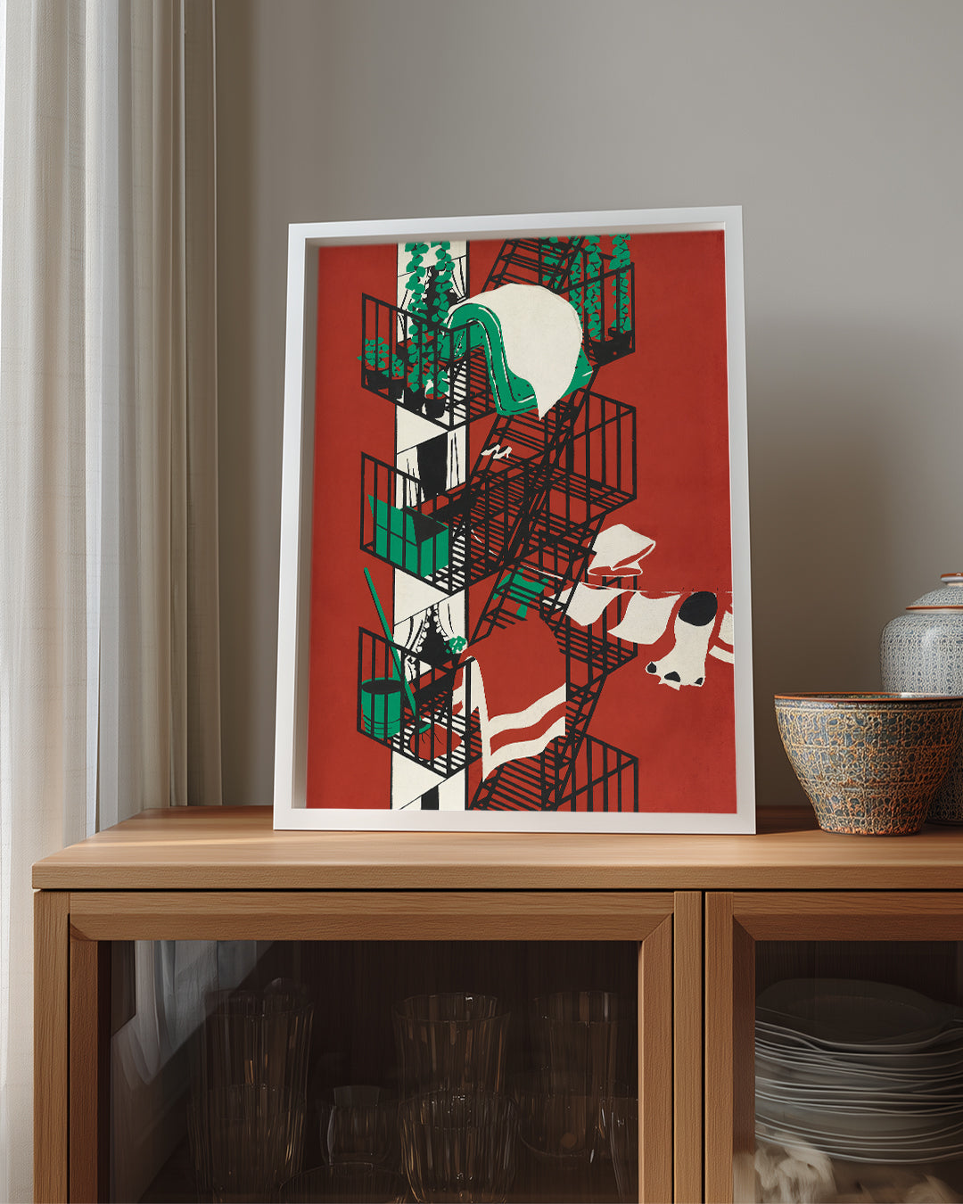 Fire Escape Poster Tablosu