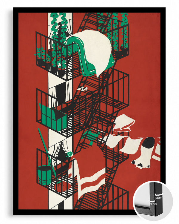 Fire Escape Poster Tablosu
