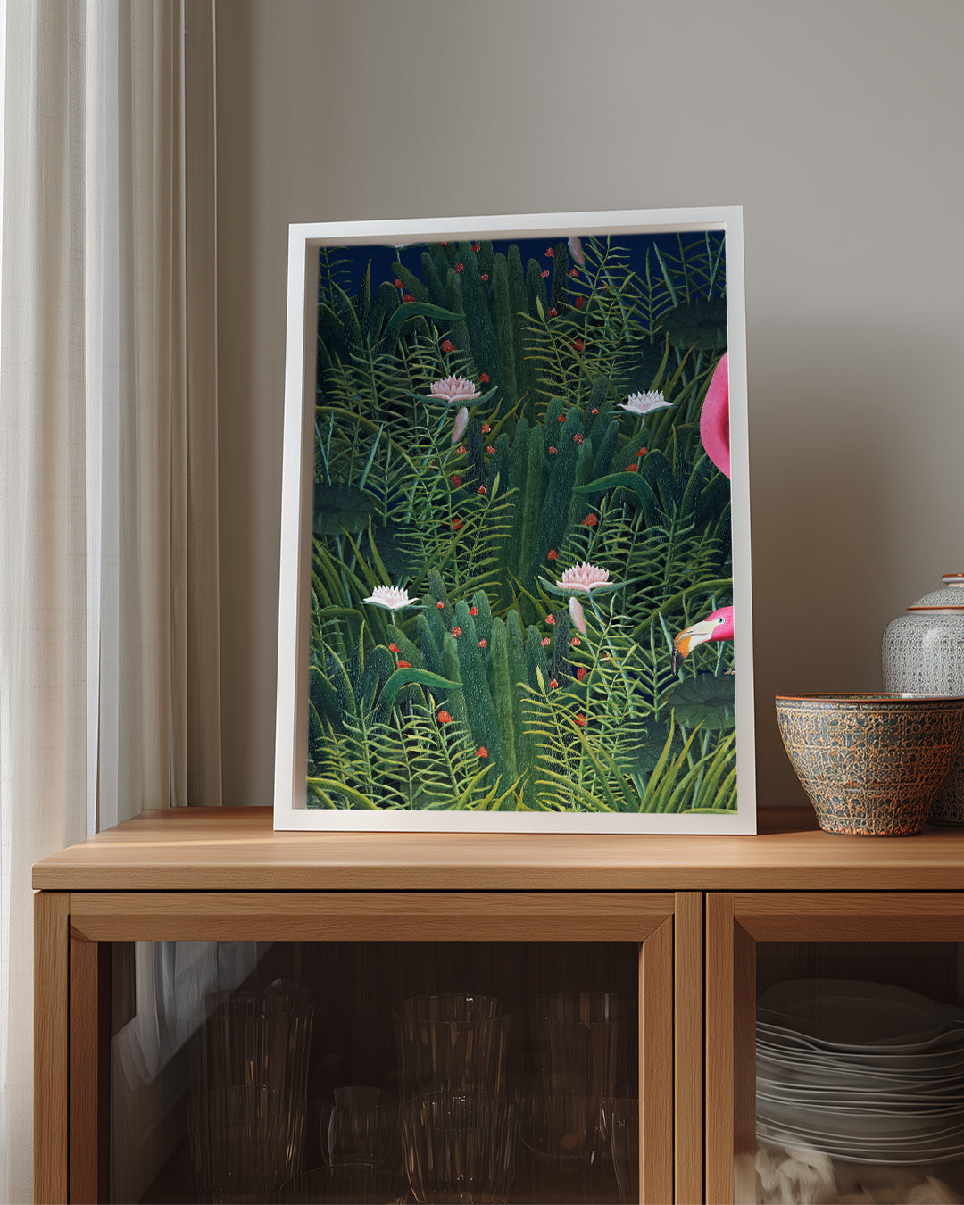 Flamingo - Pembe Tüyler Poster Tablosu