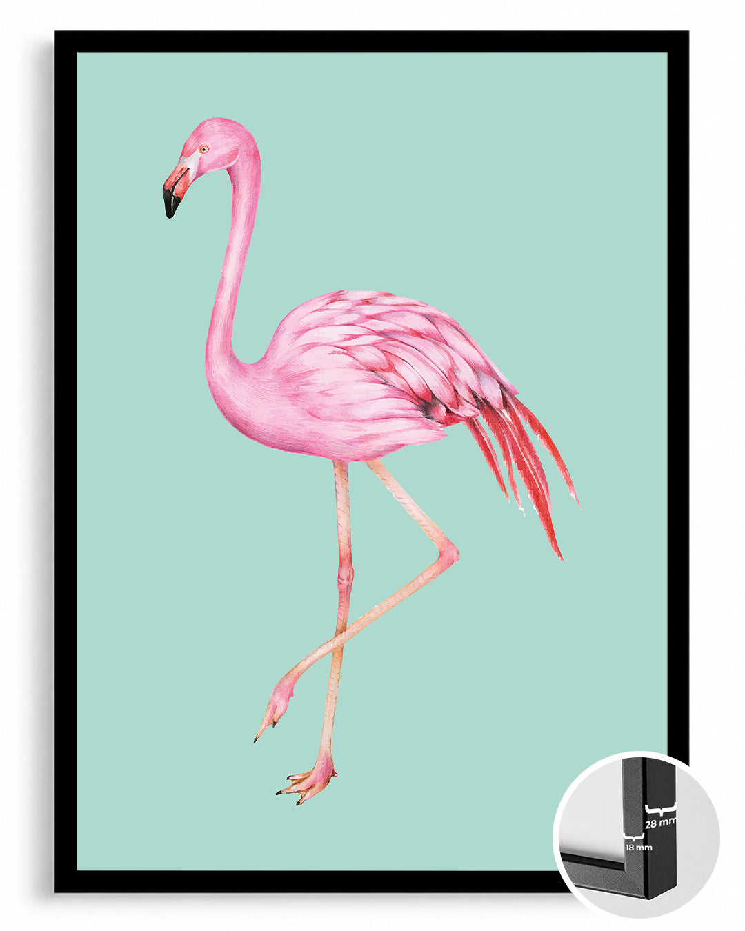 Flamingo - Pembenin Zarafeti Poster Tablosu