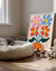 Fleur Bicolore Poster Tablosu