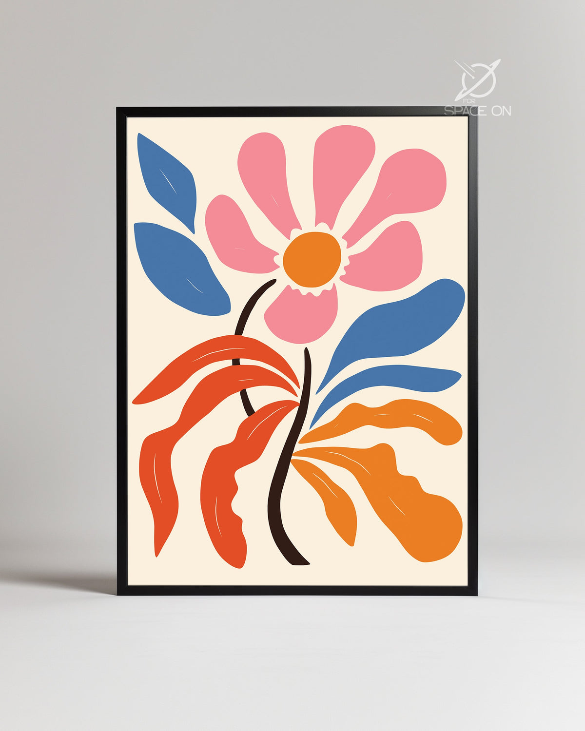 Fleur Contrast Poster Tablosu