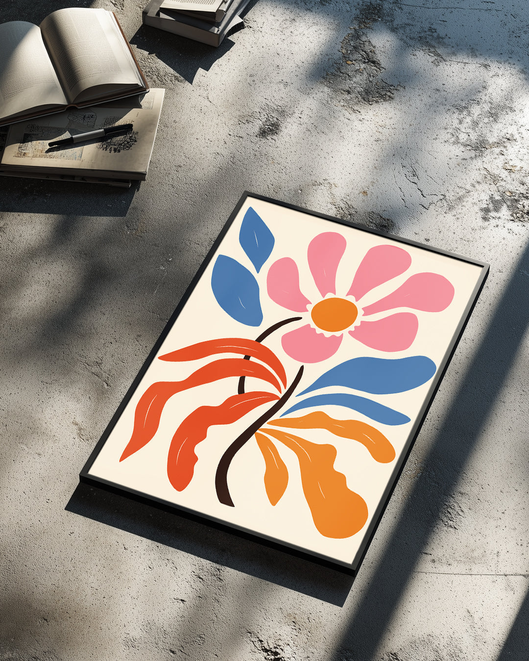 Fleur Contrast Poster Tablosu