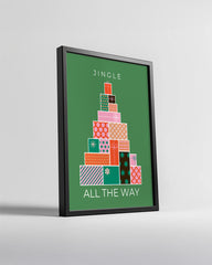 Flocked Snow Tree Poster Tablosu