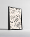 Flora Line Poster Tablosu
