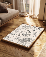 Flora Line Poster Tablosu