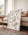 Flora Line Poster Tablosu