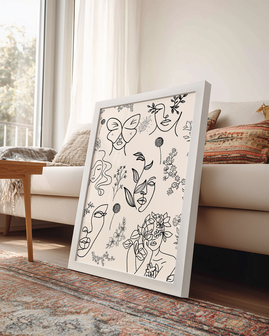 Flora Line Poster Tablosu