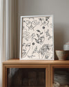 Flora Line Poster Tablosu