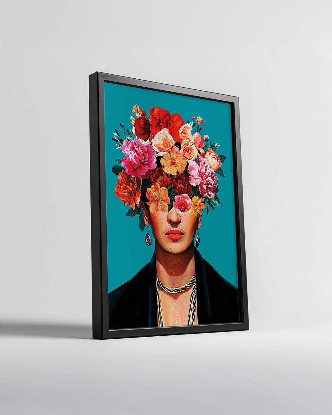 Floral Frida Poster Tablosu