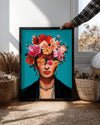 Floral Frida Poster Tablosu