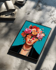Floral Frida Poster Tablosu
