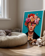 Floral Frida Poster Tablosu