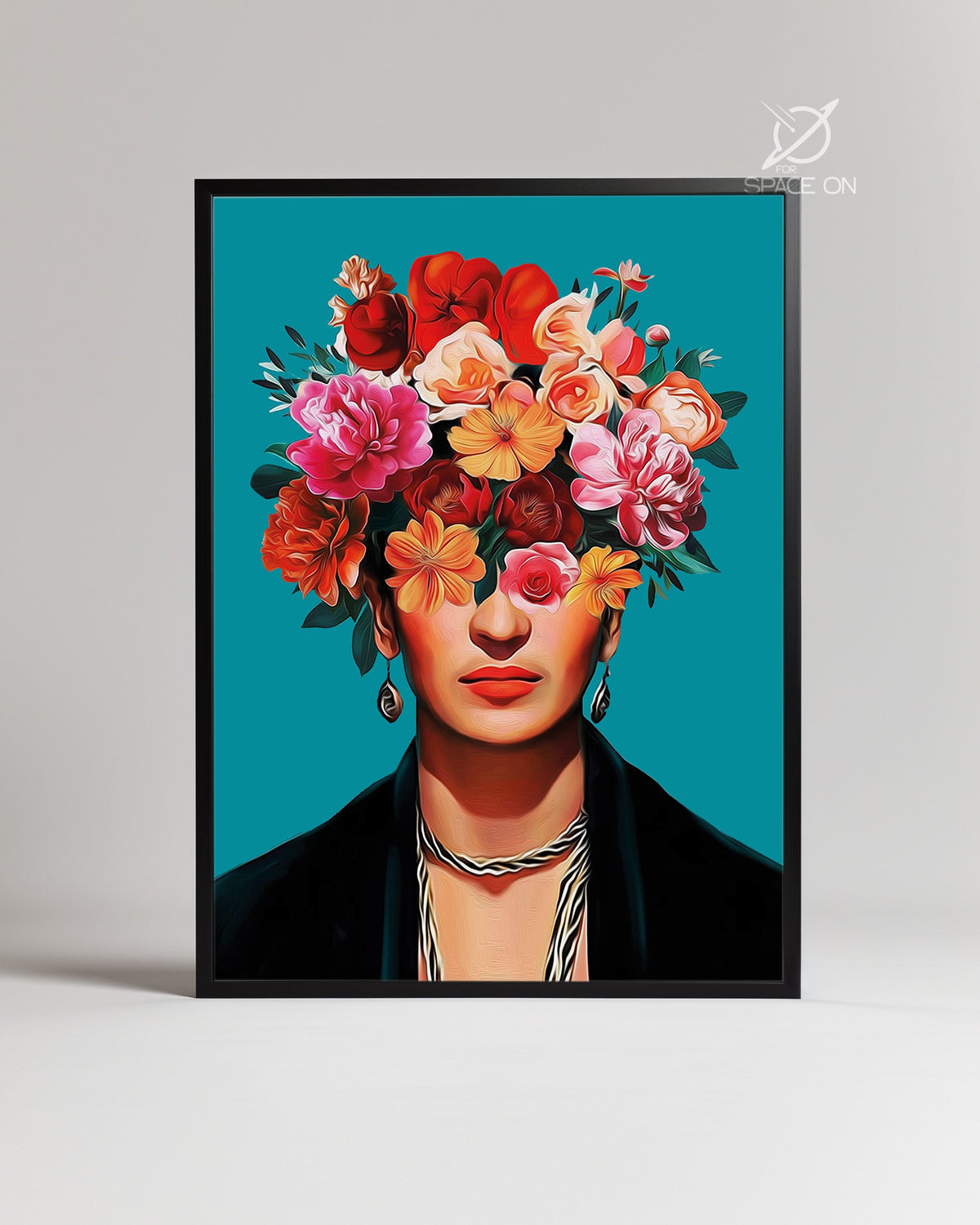 Floral Frida Poster Tablosu