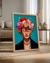 Floral Frida Poster Tablosu
