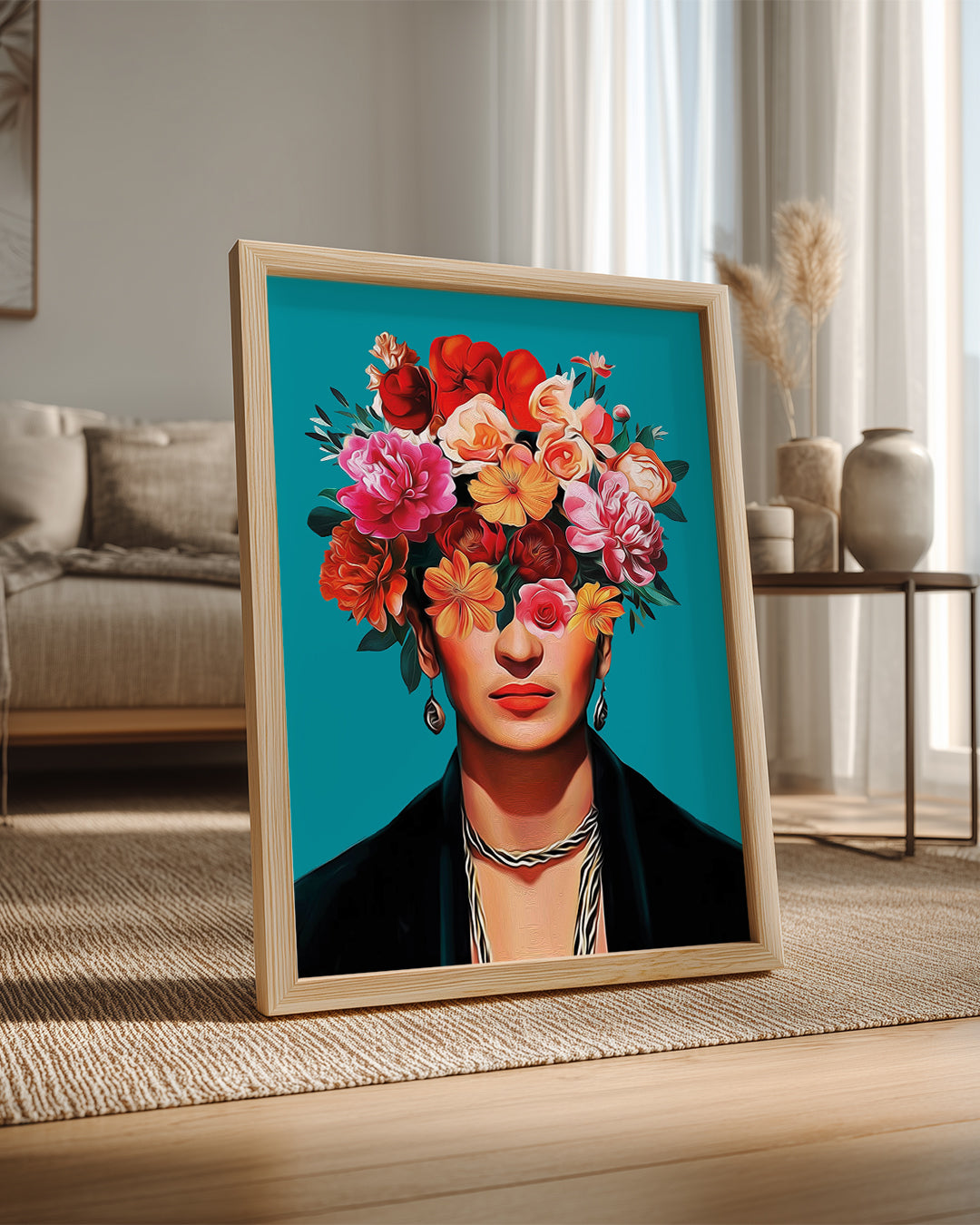 Floral Frida Poster Tablosu